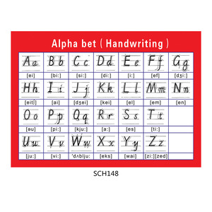 英文書寫規範掛圖 英語字母音標宣傳畫 英文字母筆順貼畫sch148