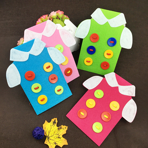 幼儿园手工 span class=h>diy/span span class=h>缝/span>纽扣