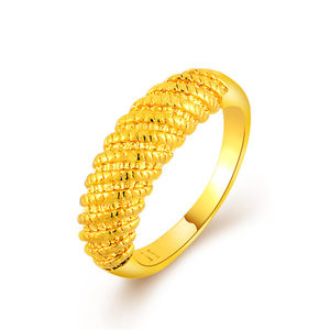 螺纹戒指金图片