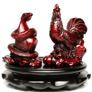 吉祥燕2018年12十二生肖属鸡龙牛蛇佩戴凤鸣金山《帝旺三会》摆件