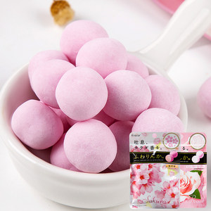 日本进口零食嘉娜宝Kracie玫瑰樱花香体糖6袋