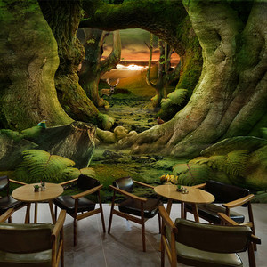 原始森林壁画价格