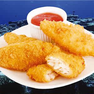 亚洲渔港裹粉鳕鱼排鱼排狭雪鱼排310g小吃半成品鱼