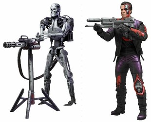 動漫模型 neca 終結者套裝 t800vs骨架endoskeleton