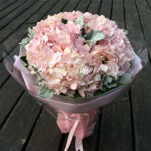 浪漫唯美清新绣球花束520情人节七夕圣诞生日礼物上海鲜花提前订