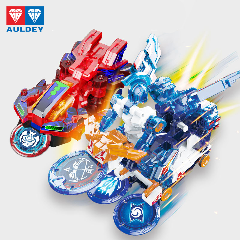 爆裂飞车2代射手座苍穹爆王重装铠王吃三3个晶片裂地崩龙变形玩具