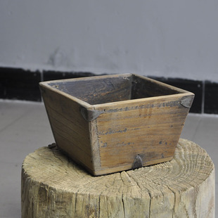 老旧实木招财斗米斗日进斗金婚庆招财进宝斗烧香香炉礼佛斗包邮