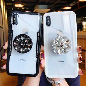 oppor11s手机壳女透明水晶绳r11plus套奢华挂