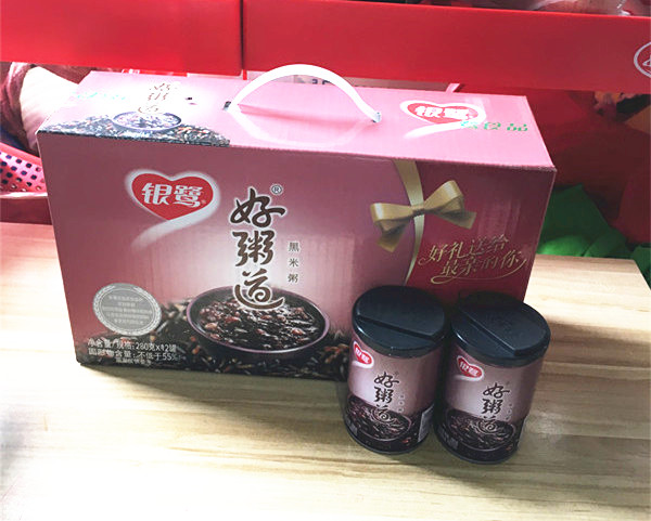银鹭八宝粥 好粥道早餐八宝粥黑米粥 280g*12罐整箱速食粥