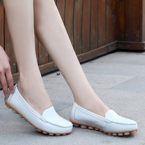 【白色女士豆豆鞋图片】白色女士豆豆鞋图片大全