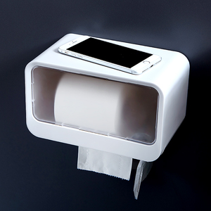 卫生间 span class=h>纸巾盒 /span>家用吸盘壁挂式厕所卷纸抽纸架