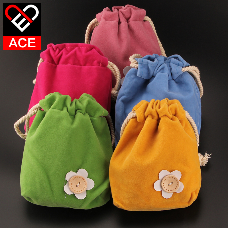 Ace Penggunaan Rumah Tangga Hussif Setelan Floss Kanvas Penyimpanan Tas Sorting Mengeluarkan Tali Belacu Warna-warni Sack DIY Alat jas-Internasional