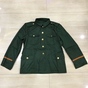 正宗87式常服工作服橄欖綠斜紋滌卡老軍裝保安迷彩服罩衣男冬套裝