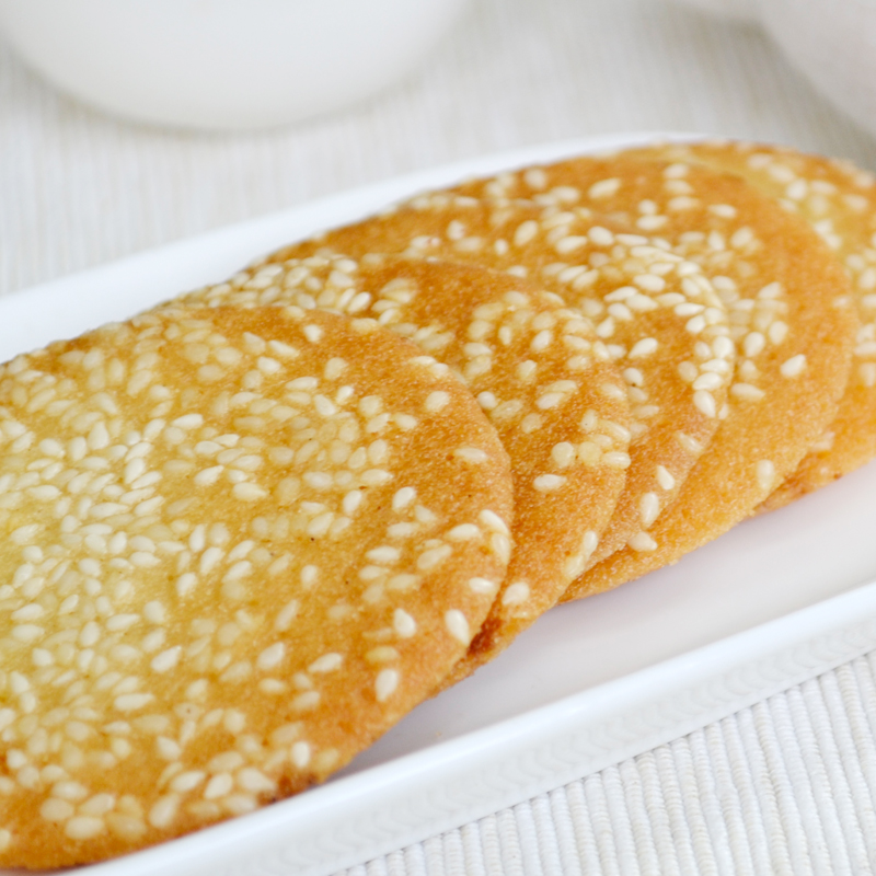 四川特产三麻子芝麻薄饼(188g*2盒)早餐茶点心零