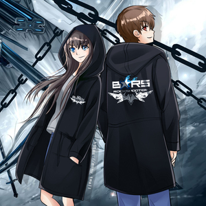 秋冬季情侣外套黑岩射手风衣男女加绒卫衣二次元动漫周边衣服连帽