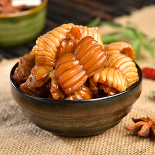 麻辣猪天梯猪牙梗猪肉卤味下酒菜猪天堂素食美食香辣休闲食品200g