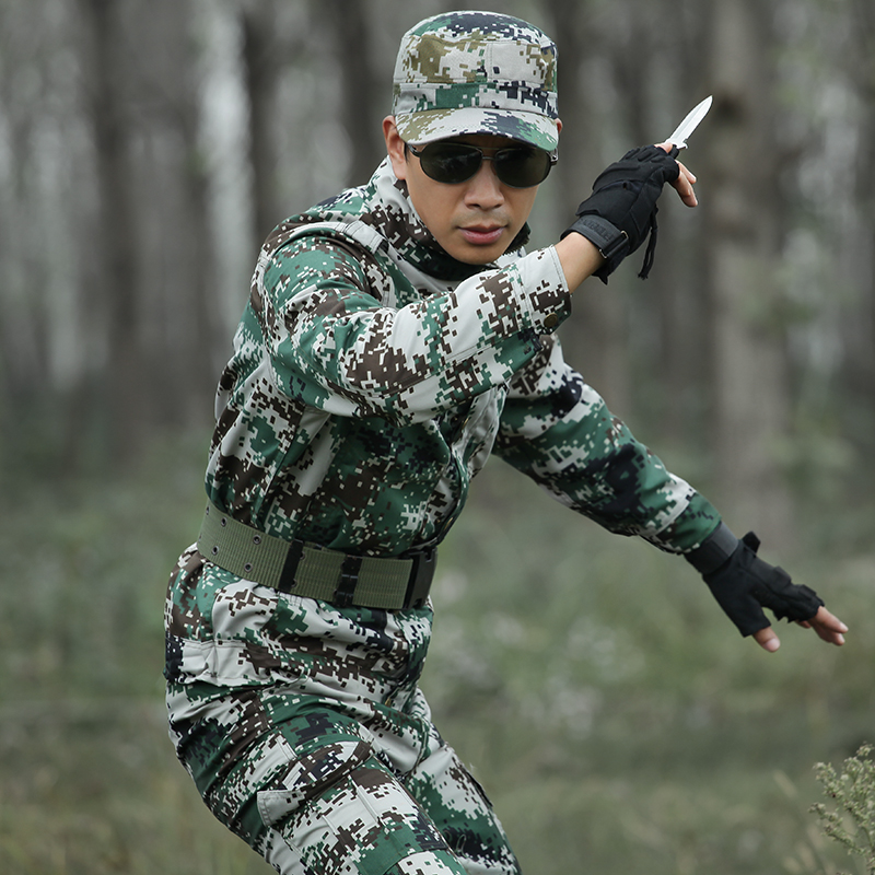 户外正品林地迷彩服男套装春战术丛林工作服特种兵野战迷彩作训服