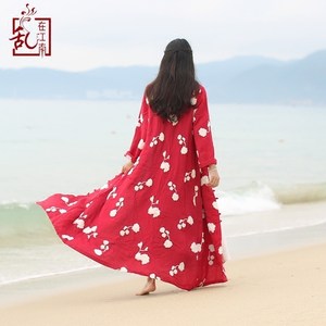 乱在江南民族风棉麻女装新款萝卜裤女夏2018