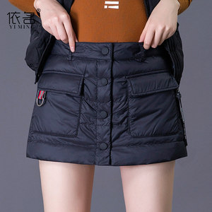 棉裤女冬羽绒棉短裤女冬款2018新款外穿 span class=h>裙裤 /span> 