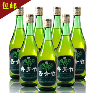 杏花村酒 汾酒竹葉青酒 產地特釀純糧食竹酒475ml*6瓶裝正品特價