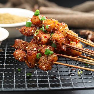 木屋烧烤食材牛油粒新鲜户外烧烤半成品新鲜牛油20串限深圳仓