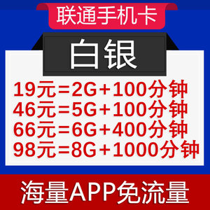 重庆市联通不限无限流量手机上网大王卡米粉卡