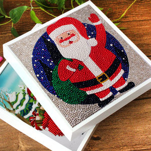 幼儿童带框水晶钻石点点画立体画diy手工制作粘贴纸玩具材料包邮