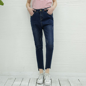 大萝莉大码女装2018夏装新款胖mm牛仔短裤女