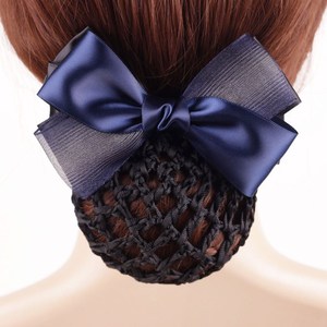 酒店服务员头花网兜蓝色图片