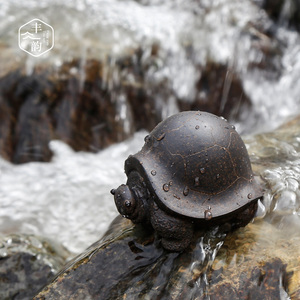 喷水乌龟 span class=h>茶宠 /span> span class=h>紫砂 /span>摆件 