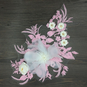 补丁贴布贴蕾丝时尚补衣服的图案花布贴补丁装饰百搭立体刺绣花朵