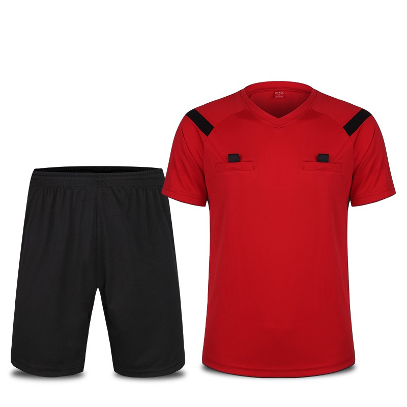 乔耐克斯特正品足球裁判服套装男女短袖纯色团购比赛足球裁判用品