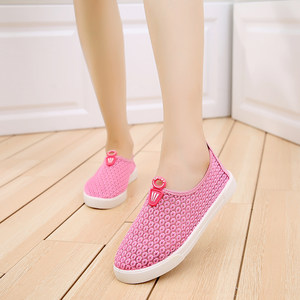 夏季新款老北京布鞋女士透气网眼鞋学生网鞋一