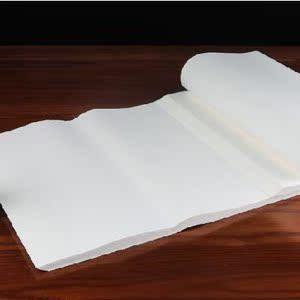 宣纸书法作品书法粉彩画画学者白色小篆写意中号画画加厚型初学者