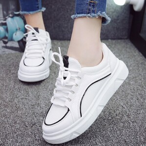2018夏季新款女生运动鞋韩版潮初高中学生百搭透气夏天学院白鞋子