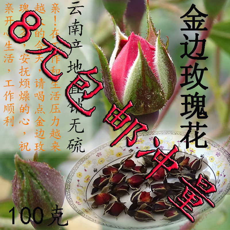 金边玫瑰花【8元包邮冲量】云南千亩乡村玫瑰产地远离城市无硫