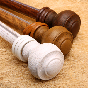 加厚铝合金罗马杆静音窗帘杆图片