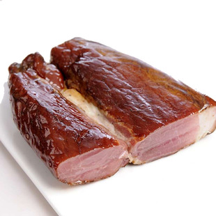 张家界特产 湘西腊肉 后腿坐板土家腊肉柴火烟熏腊味咸肉500g