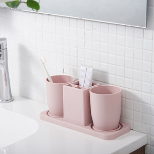 class=h>牙膏 /span>牙刷收纳盒桶创意放置家用刷牙牙杯家庭