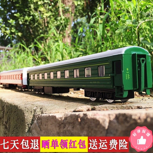 儿童玩具合金仿真绿皮火车模型蒸汽玩具车地铁