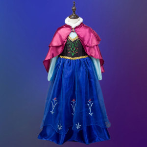 冰雪奇缘衣服安娜公主服图片