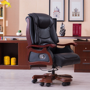 特价真皮老板椅大班椅可躺午休高靠背实木办公总裁椅子牛家用包邮