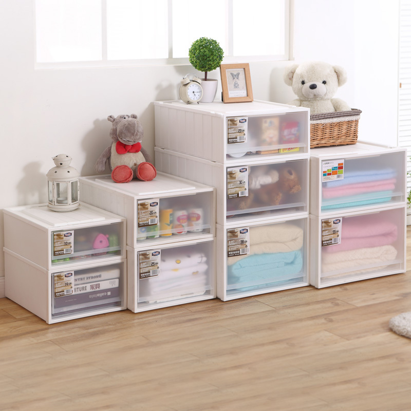 鞋柜简易经济型省空间家用抽屉式塑料自由组合收纳柜子储物多功能