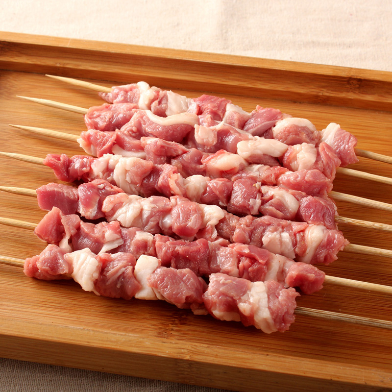 羊肉串 烧烤食材 半成品 5串新鲜烤串烧烤食物时代烧烤生肉串食品