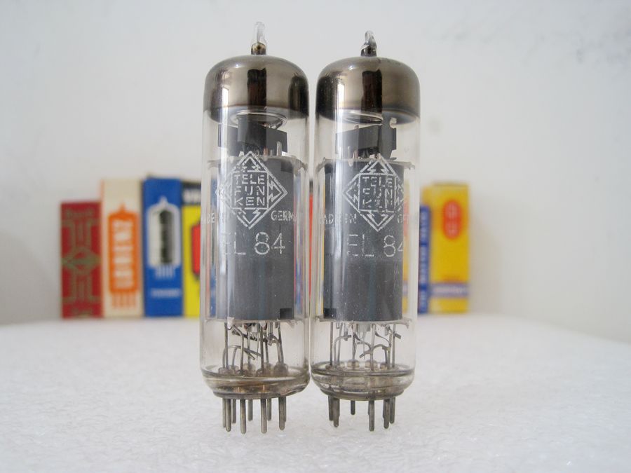 德国进口56年 德律风根 el84/6p14 电子管 精密配对 全新测值