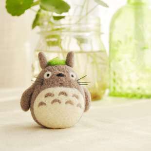 [龙猫]苏朵动漫呆萌系童话系羊毛毡戳戳乐diy材料包