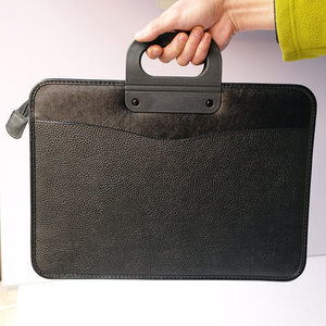 手提公文包 文件袋 资料袋 会议袋广告袋双面插袋 pp板片公事包