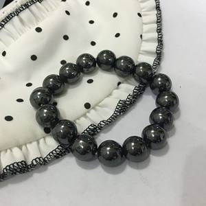 新品 span class=h>磁性 /span>手链 磁疗磁铁  span class=h>黑胆石 