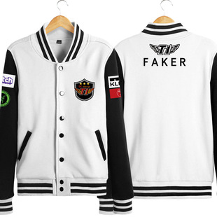 skt战队队服skt1英雄联盟卫衣外套队服棒球服衣服 三星新款棒球服