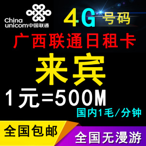 广西联通4g流量日租卡0月租
